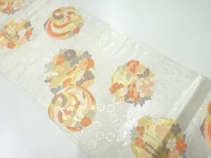 花鳥丸紋織出し袋帯